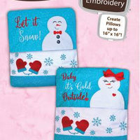 Snow Date Pillows Machine Embroidery CD