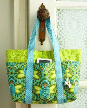 Simple Shoulder Bag sewing pattern from Bodobo Bags Ticklegrass