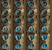 
              Steampunk Menagerie Multi-Color Boarder Stripe 3ST-1 from In the Beginning Fabrics
            
