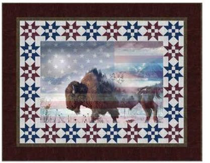 American Wild Bison Quilt Kit