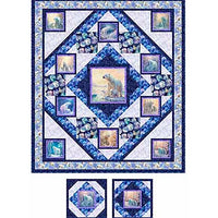 Aurora Polar Protectors Quilt, 72" x 82", Bonus Pillow Set