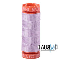 Aurifil Mako 50wt Cotton 220 yd spool - 3840 French Lilac