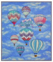 
              Purely Gates Hot Air Balloons Embroidery Design with CD 42338-23508
            