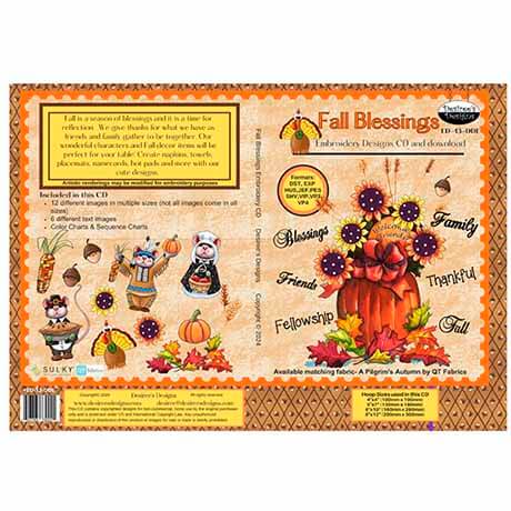 A PILGRIM'S AUTUMN   EMBROIDERY CD