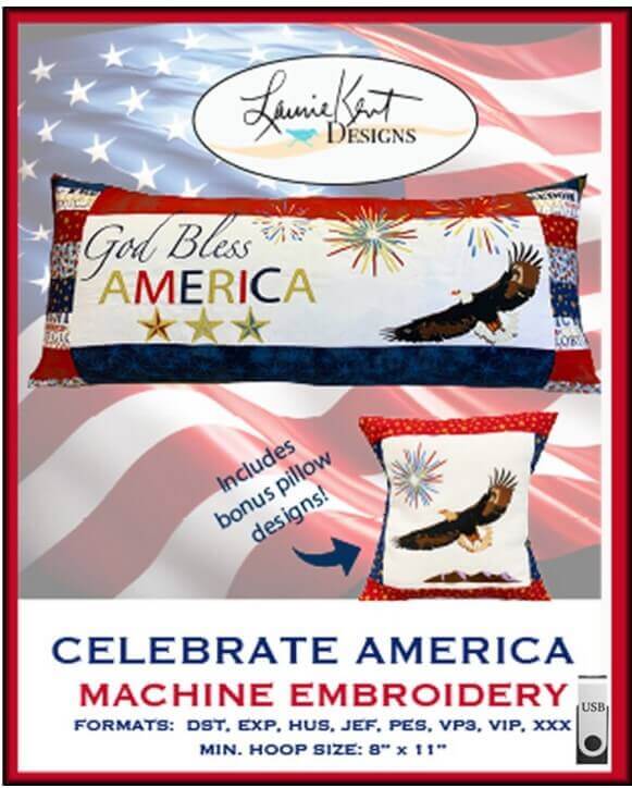 Celebrate America Machine Embroidery USB