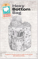 
              Crinkle Dreams Pattern Hex Bottom Bag TLC-CF-HB23 by Teresa Coates
            