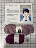 
              Kokomo Yarns Crochet Cloche Hat Kit by Tina Johnston Pink Heather 5541
            
