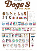 
              Purely Gates Dogs 3 Embroidery Design with CD 42338-23491
            
