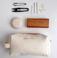 
              Flax & Twine Felt Notions Bag-Ivory
            