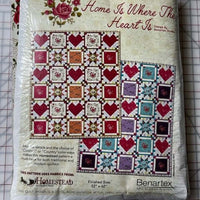 Home is Where the Heart Is Quilt Kit Blue / Purple