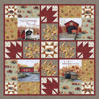 Fall Journeys Quilt Kit - Covered Bridges