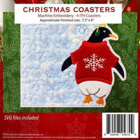 Christmas Coasters Embroidery USB
