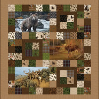 Majestic Animals Pillow Panel Quilt Kit