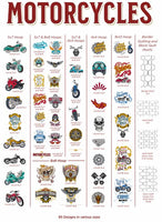 
              Purely Gates Motorcycles Embroidery Design with CD 42338-23505
            