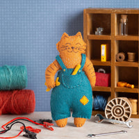 Corinne Lapierre Mr. Cat Mechanic Felt Craft Kit
