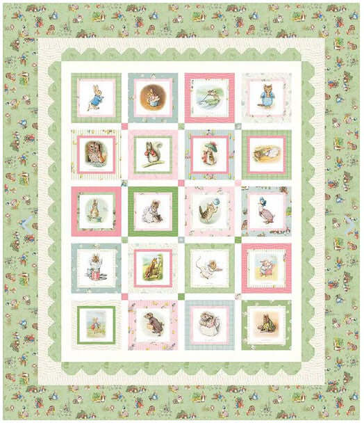 Peter Rabbit and Friends Panel Quilt Boxed Kit