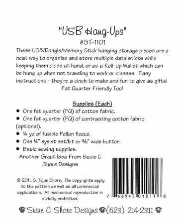 USB Hang-Ups Pattern: Organize Your Data Sticks
