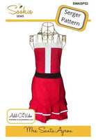 
              Mrs. Santa Apron Serger Pattern SWASP52
            