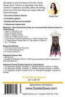 
              Mrs. Santa Apron Serger Pattern SWASP52
            