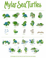 
              Purely Gates Sea Turtles Embroidery Design with CD 35127-54515
            