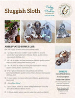 
              Sluggish Sloth Stuffed Animal Plushie Pattern
            