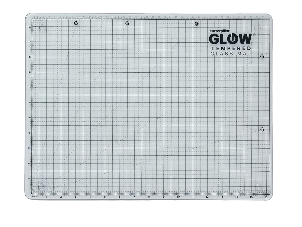 CUTTERPILLAR GLOW TEMPERED GLASS MAT