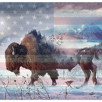 V5217-209 Buffalo Patriotic Panel