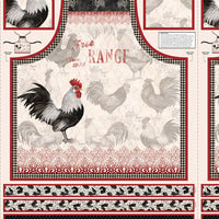 Proud Rooster Apron Panel