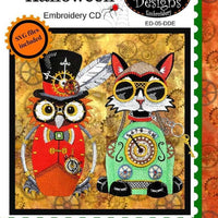 Desiree's Designs- Steampunk Halloween Machine Embroidery CD