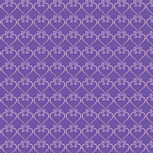 Magical Trellis Purple Quilt Cotton