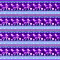 Pixies and Petals Dark Purple Pixie Stripe (Glow) Cotton