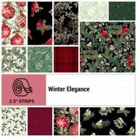 Winter Elegance Precut 2.5 inch Fabric Strips