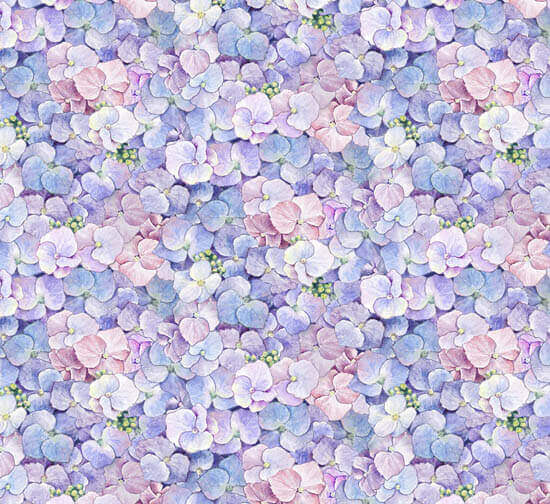 Fancy Tea Hydrangea Petals Lavender