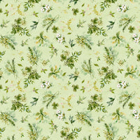 Among The Branches Green Foliage Quilt Cotton