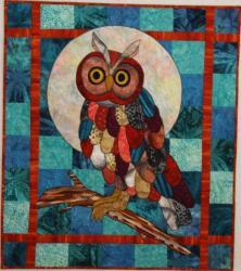 Hoot Applique wall hanging with owl Pattern