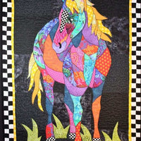 Cheyenne Applique wall hanging with horse Pattern