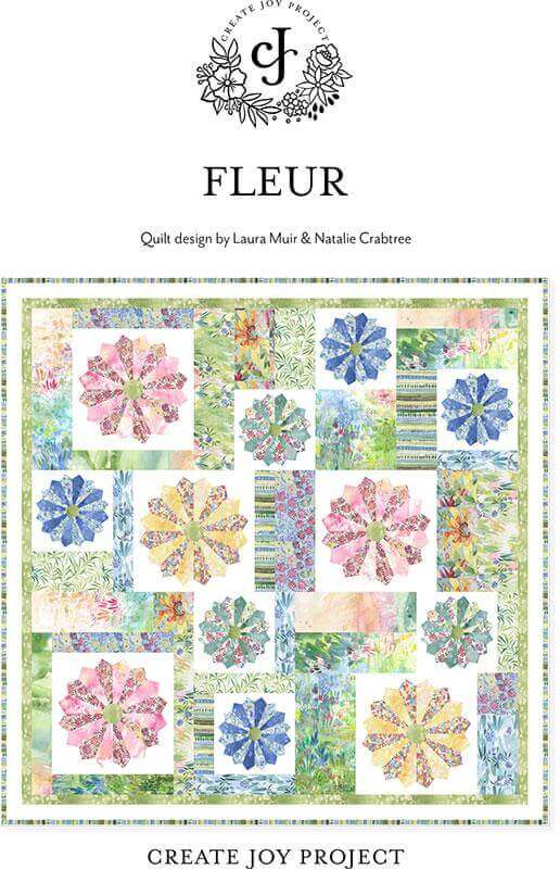 Fleur Quilt Kit Eufloria Collection Size 53