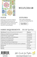 
              Fleur Quilt Kit Eufloria Collection Size 53" x 53"
            
