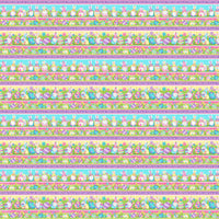 Hoppy Easter Gnomies - Novelty Gnomie Stripe - Multi
