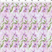 Botanical - Lavender Orchids Cotton