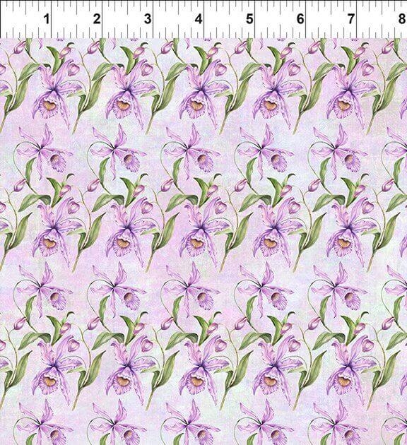 Botanical - Lavender Orchids Cotton