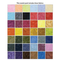 Multi Colored Batik Quilt Cotton Charm Packs