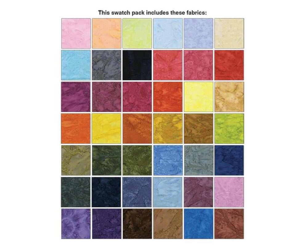 Multi Colored Batik Quilt Cotton Charm Packs