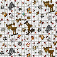Critters Tossed Allover S'more Fun Quilt Cotton