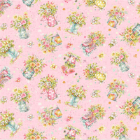 Boots & Blooms Med Toss Floral Cotton