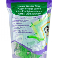 Jumbo Wonder Clips Green, 24ct