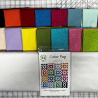 Fabric that comes with Color Pop Quilt Kit Twin 90 X 90