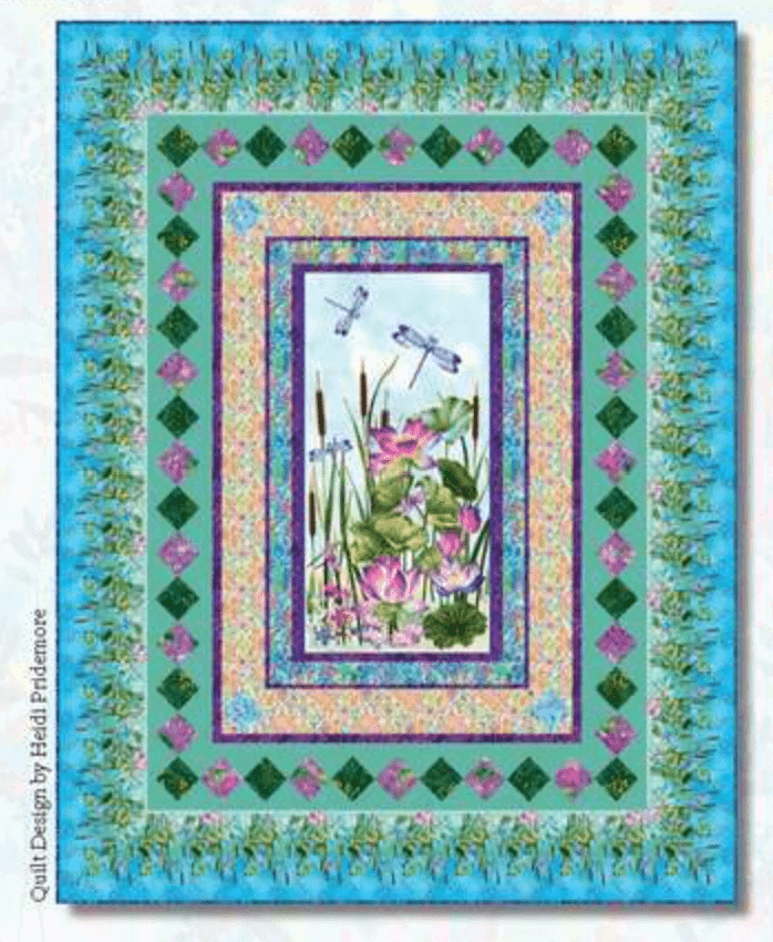 Dragonfly Lagoon Panel Quilt Kit