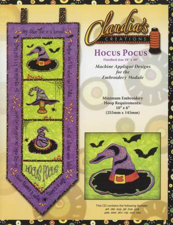 Hocus Pocus Machine Embroidery
