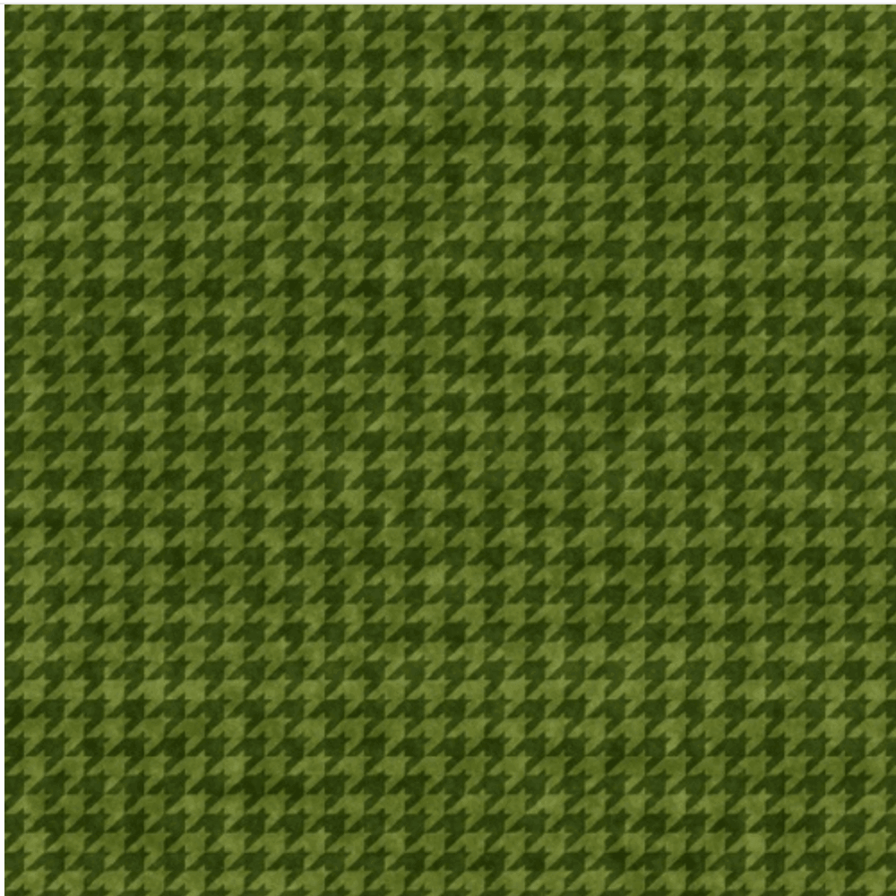 Houndstooth Basics Green Quilt Cotton